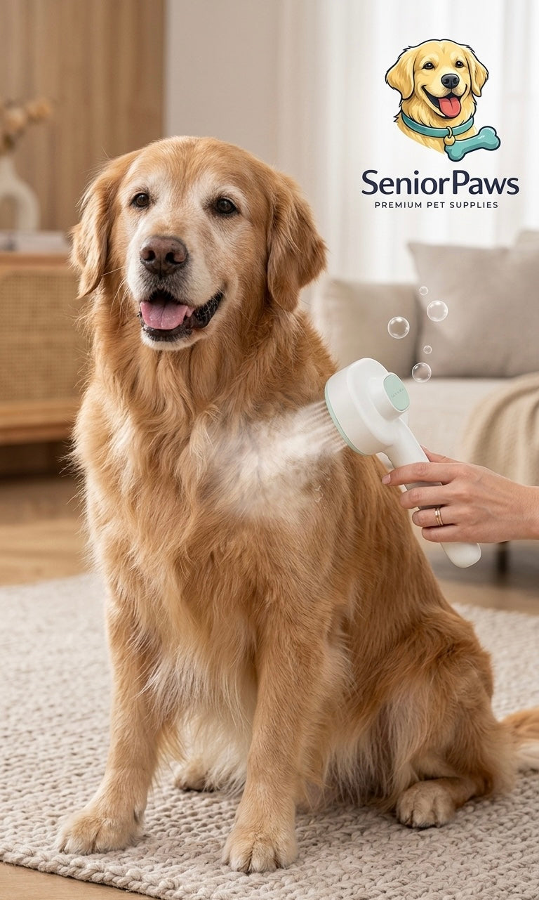 Brosse Vapeur Apaisante SeniorPaws - Soin & Massage
