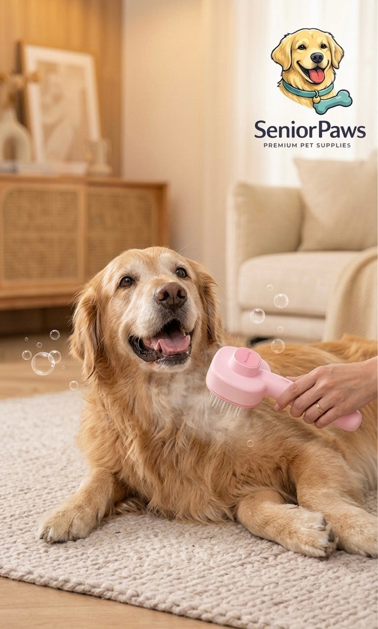 Brosse Vapeur Apaisante SeniorPaws - Soin & Massage